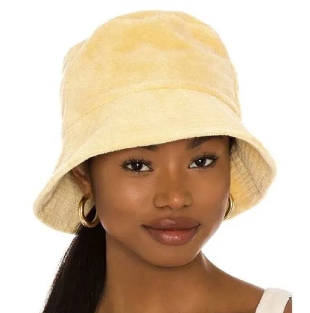 CC Terry Cloth Bucket Hat Yellow UPF 50+ Unisex OS